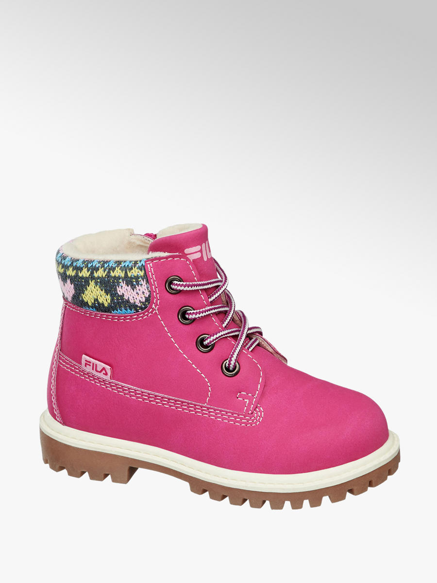Mädchen Schnürboots gefüttert von Fila in fuchsia ... Mädchen Schnürboots gefüttert von Fila in fuchsia ...